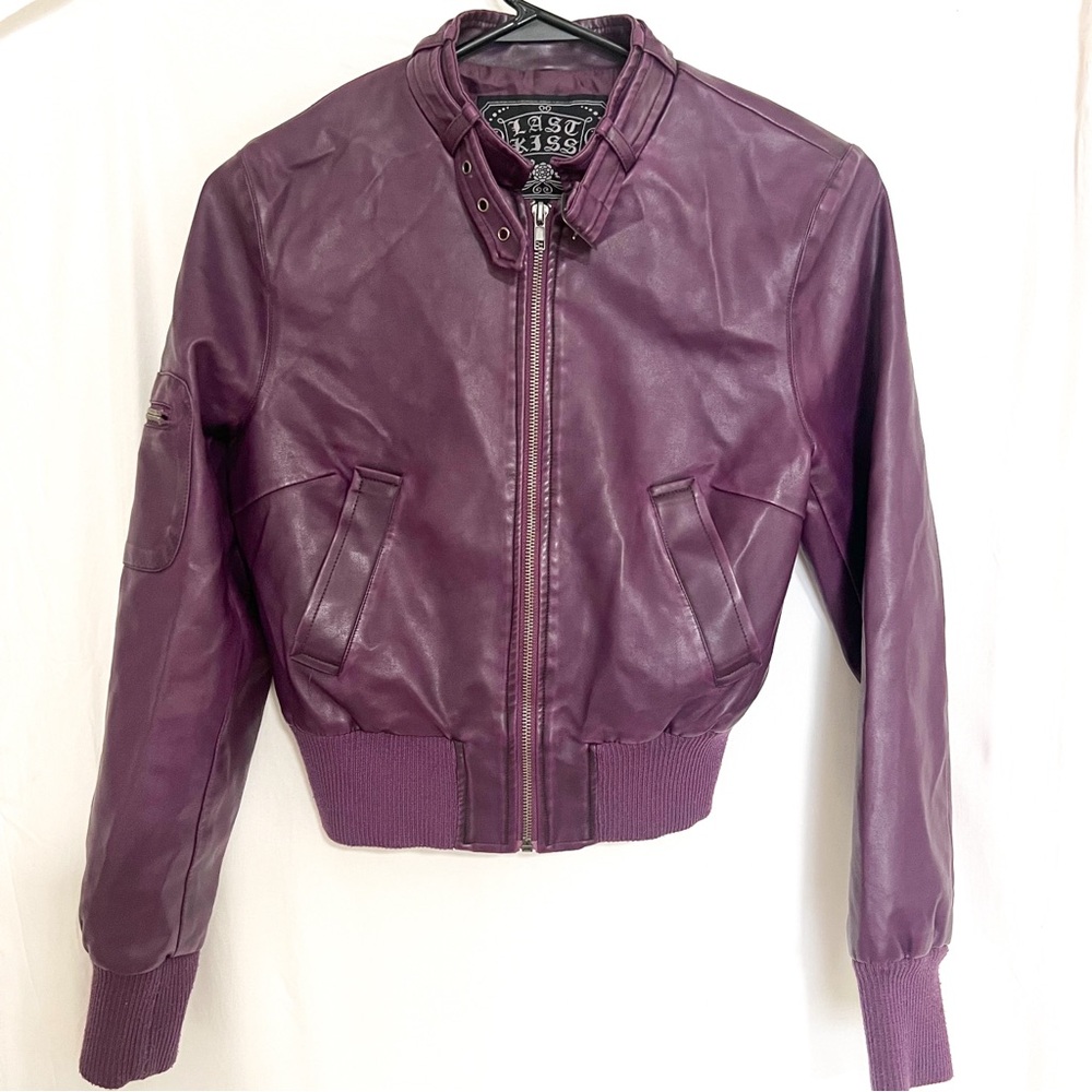 Last Kiss Purple Women's Zipper Jacket, Sz M